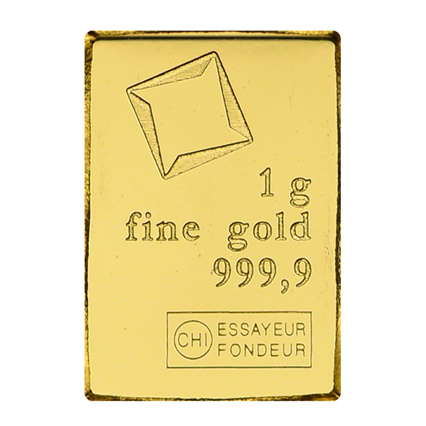 1 Gram Segment from Gold Valcambi Combi Bar