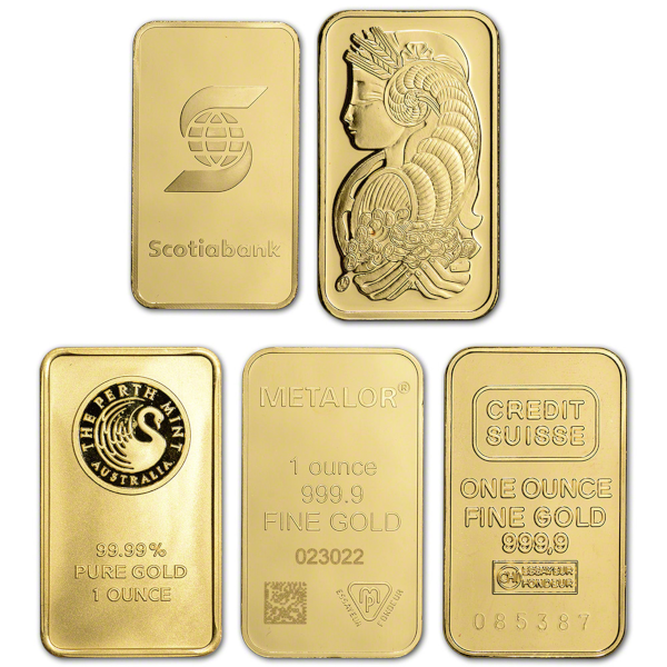 1 OZ GOLD BAR - Obverse