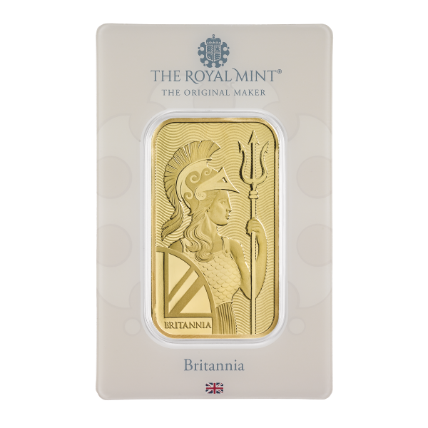 1 OZ GOLD BAR BRITANNIA - Obverse