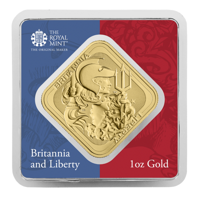 1 oz Gold Bar Britannia And Liberty