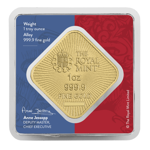 1 OZ GOLD BAR BRITANNIA AND LIBERTY - Reverse