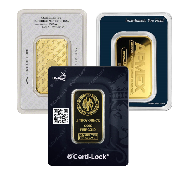 1 OZ GOLD BAR IN A CERT CARD HOLDER - Reverse