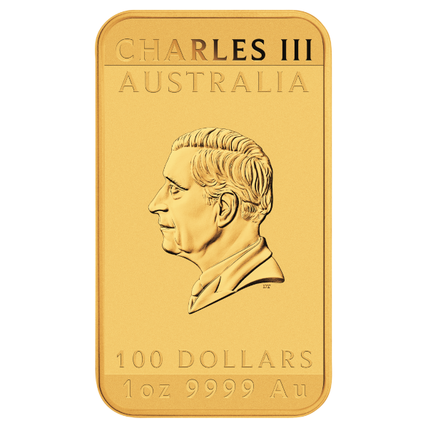 2025 1 OZ GOLD PERTH MINT DRAGON RECTANGULAR COIN - Reverse