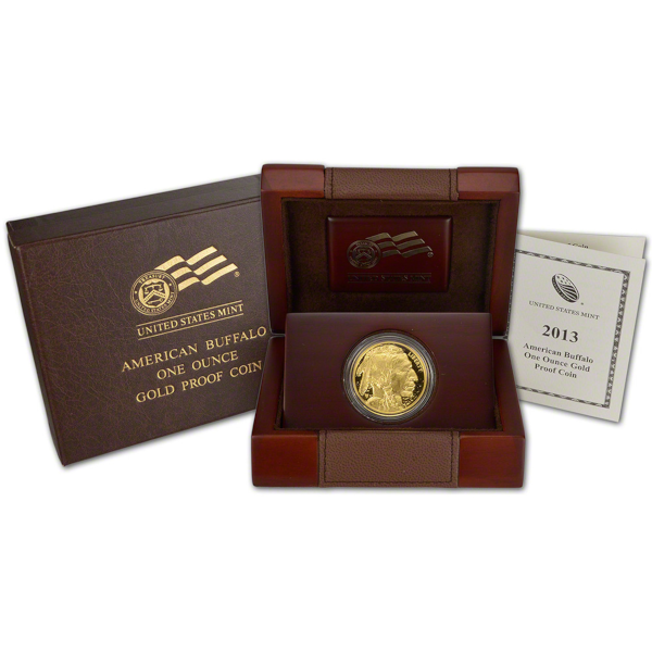 2013 1 OZ AMERICAN GOLD BUFFALO PROOF - Obverse
