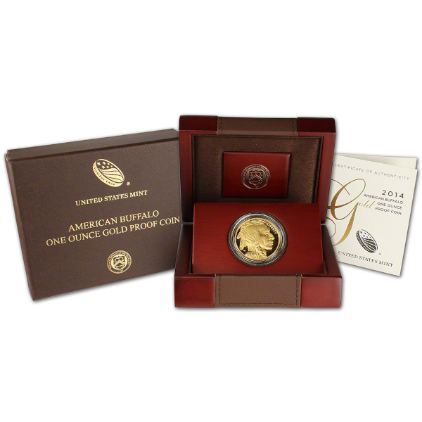 2014 1 OZ AMERICAN GOLD BUFFALO PROOF - Obverse