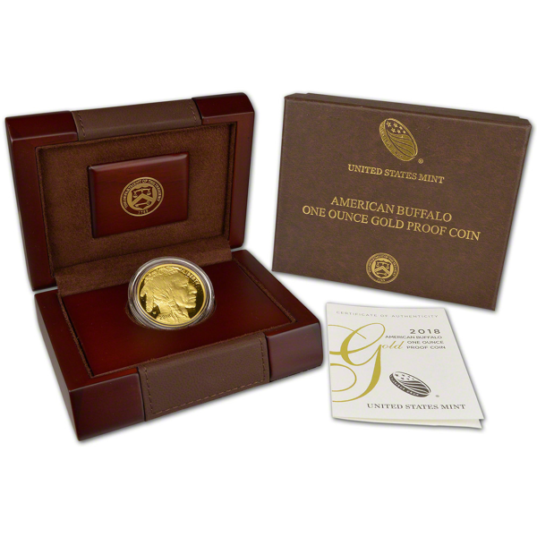 2018 1 OZ AMERICAN GOLD BUFFALO PROOF - Obverse