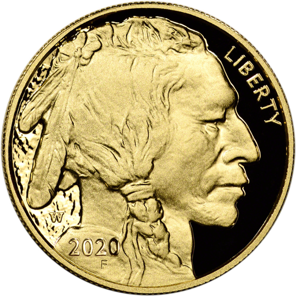 2020 1 OZ AMERICAN GOLD BUFFALO PROOF - Reverse