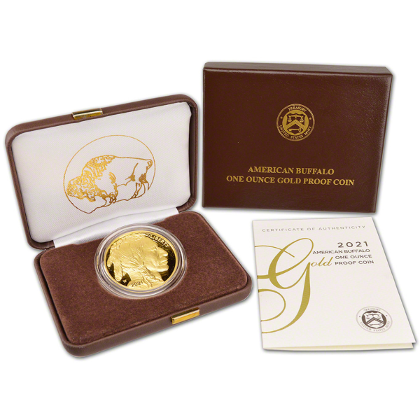 2021 1 OZ AMERICAN GOLD BUFFALO PROOF - Obverse