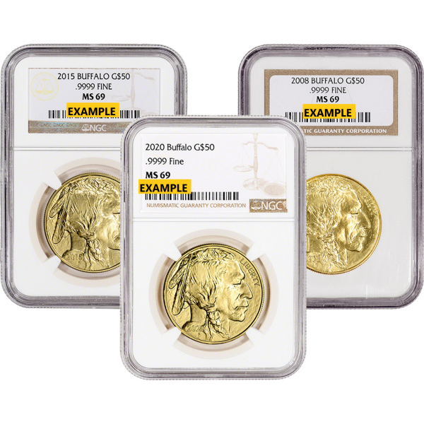 1 OZ AMERICAN GOLD BUFFALO NGC69 - Obverse