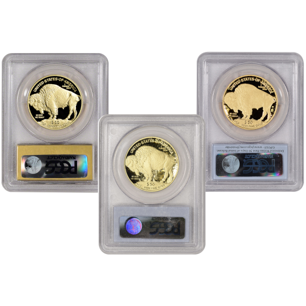 1 OZ AMERICAN GOLD BUFFALO PCGS PROOF 69 - Reverse