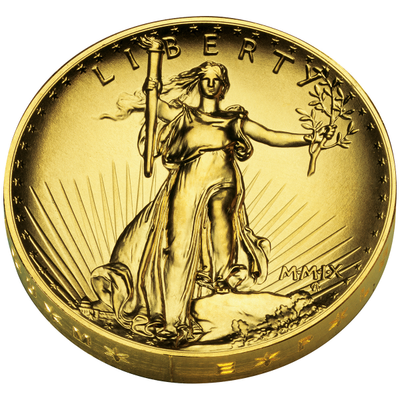 2009 1 OZ AMERICAN GOLD EAGLE ULTRA HIGH RELIEF COIN