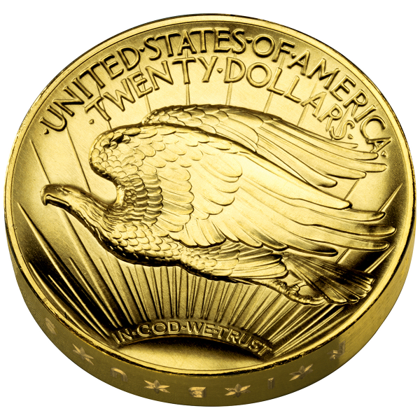 2009 1 OZ AMERICAN GOLD EAGLE ULTRA HIGH RELIEF CAPSULE ONLY - Reverse