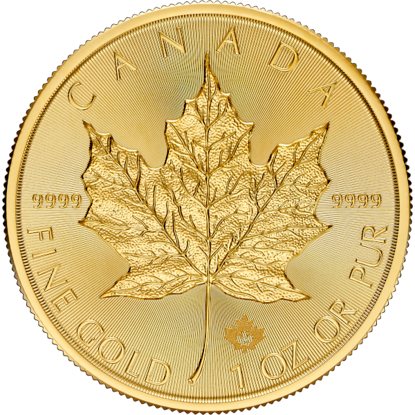 2026 1 OZ CANADIAN GOLD MAPLE LEAF - Obverse