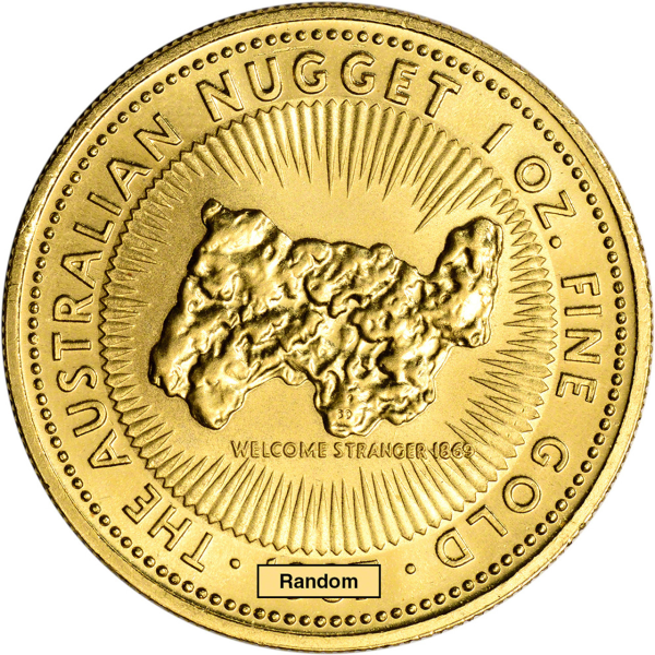 1 OZ AUSTRALIAN GOLD NUGGET - Obverse