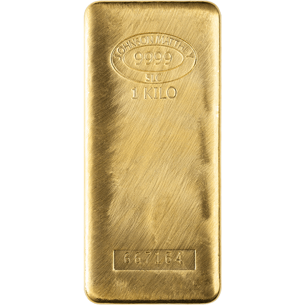1 Kilo Gold Bar – 24K Smartphone-Sized Gold Bullion by Johnson Matthey, 9999 Fine, Guaranteed Authentic