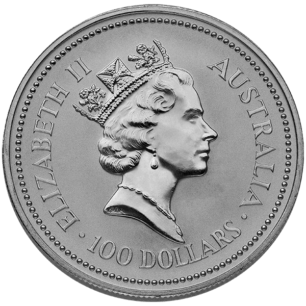 1 OZ AUSTRALIAN PLATINUM KOALA - Reverse