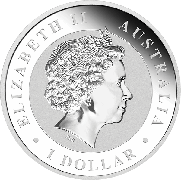1 OZ AUSTRALIAN SILVER KOOKABURRA - Reverse
