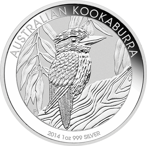 1 OZ AUSTRALIAN SILVER KOOKABURRA - Obverse