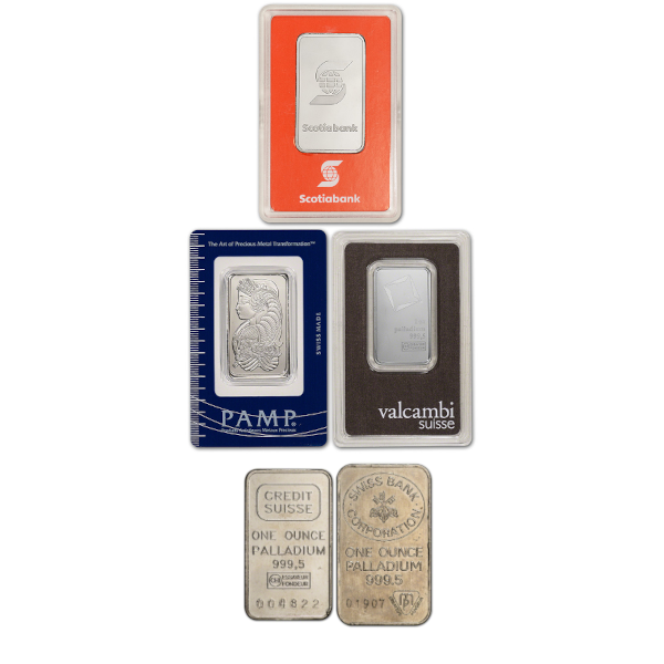 1 OZ PALLADIUM BAR - Obverse