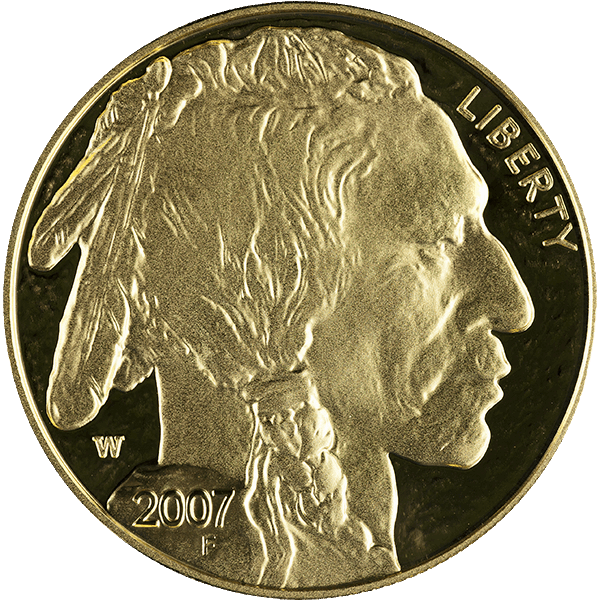 2007 1 OZ AMERICAN GOLD BUFFALO PROOF - Obverse