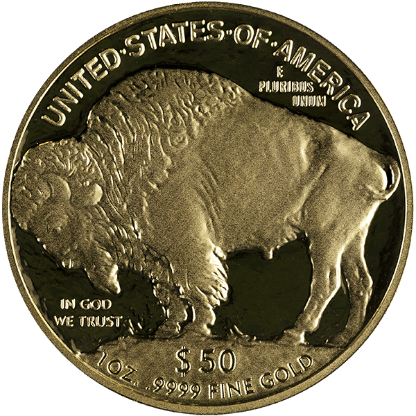 2007 1 OZ AMERICAN GOLD BUFFALO PROOF - Reverse