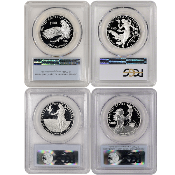 1 OZ AMERICAN PLATINUM PROOF EAGLE PCGS PF70 - Reverse
