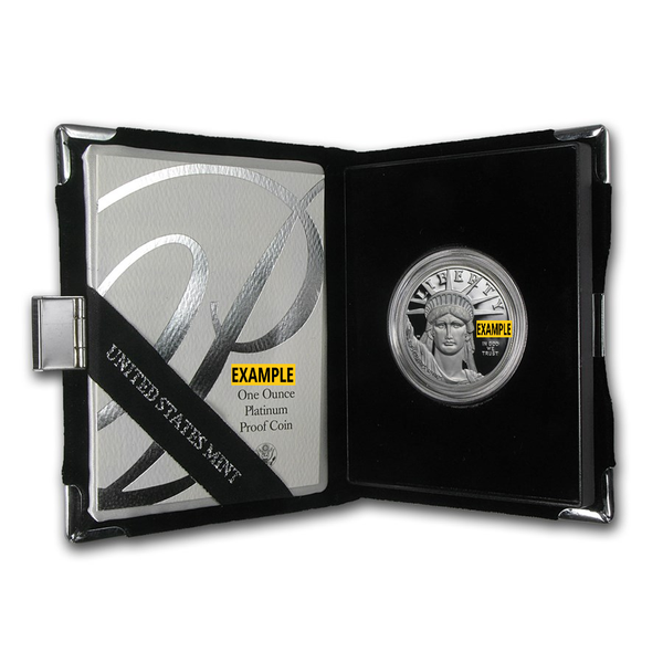 1 OZ AMERICAN PLATINUM EAGLE PROOF WITH ORIGINAL BOX AND PAPERS - Obverse