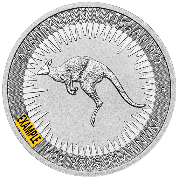 1 OZ AUSTRALIAN PLATINUM KANGAROO - Obverse