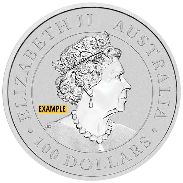 1 OZ AUSTRALIAN PLATINUM KANGAROO - Reverse