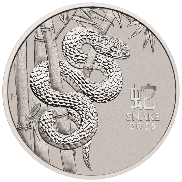 2025 1 OZ PERTH MINT PLATINUM SNAKE (LUNAR SERIES) - Obverse