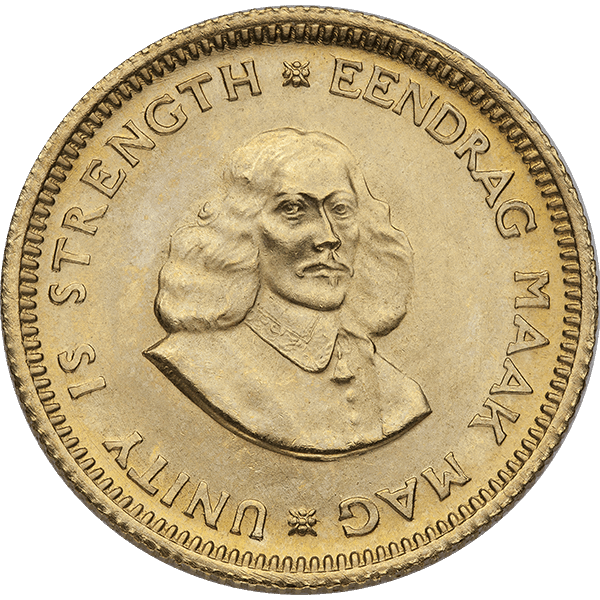 1 RAND SOUTH AFRICAN GOLD COIN - Reverse