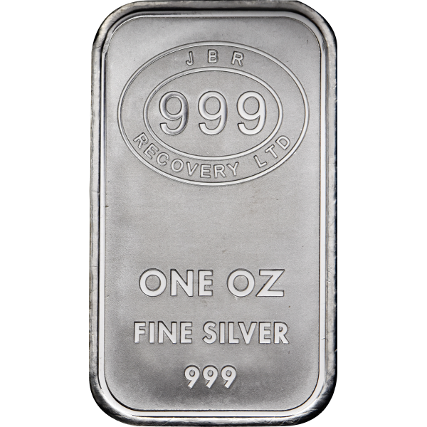 1 OZ SILVER BAR JBR RECOVERY - Obverse