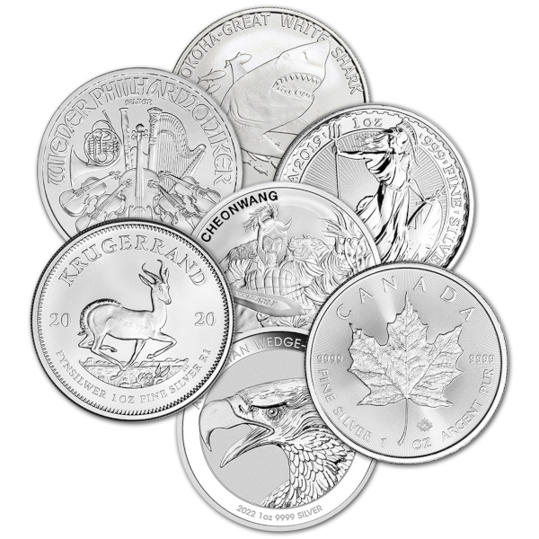 1 OZ SILVER SOVEREIGN MINT COINS MISC TYPE - Obverse