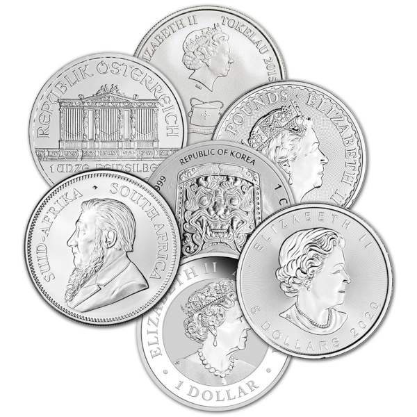 1 OZ SILVER SOVEREIGN MINT COINS MISC TYPE - Reverse