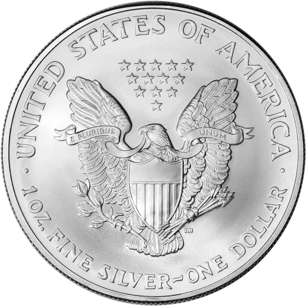 2004 1 OZ AMERICAN SILVER EAGLE - Reverse