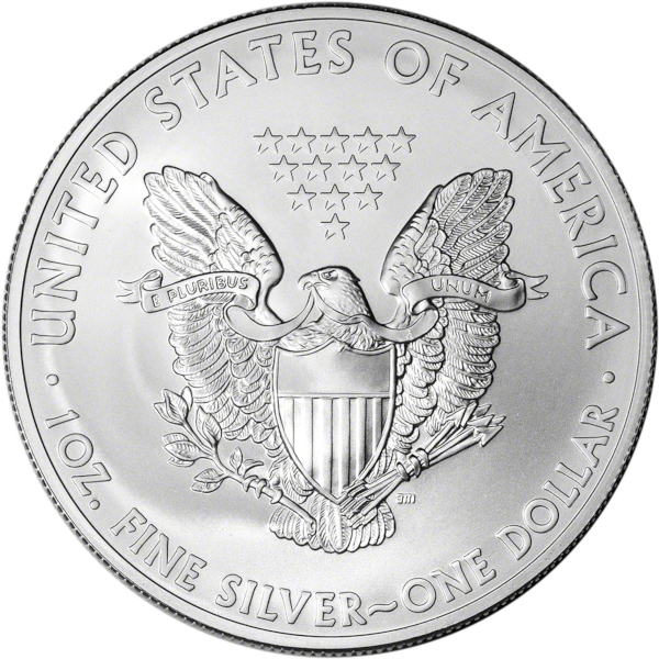 2012 1 OZ AMERICAN SILVER EAGLE - Reverse