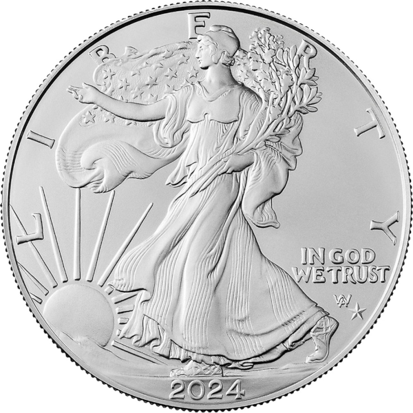 2024-P 1 OZ AMERICAN SILVER EAGLE STAR PRIVY - Obverse