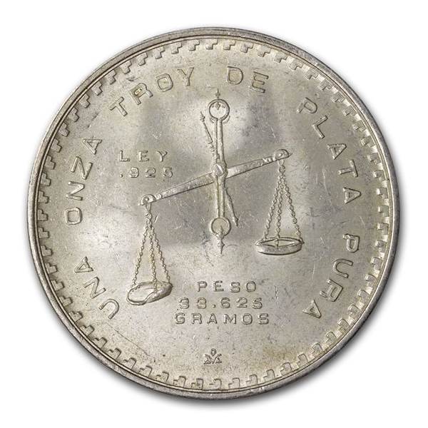 1 OZ MEXICAN STERLING SILVER ONZA CASA DE MONEDA - Reverse