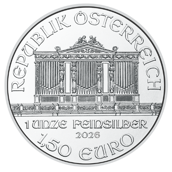 2026 1 OZ AUSTRIAN SILVER PHILHARMONIC - Obverse