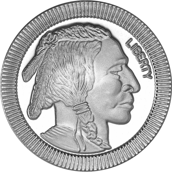 1 OZ SILVER ROUND BUFFALO STACKABLE - Obverse