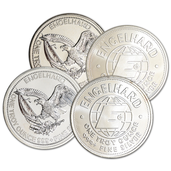 1 OZ SILVER ENGELHARD PROSPECTOR ROUND - Reverse