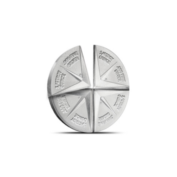 1 OZ SILVER ROUND GOLD PANNER DIVISIBLE - Reverse