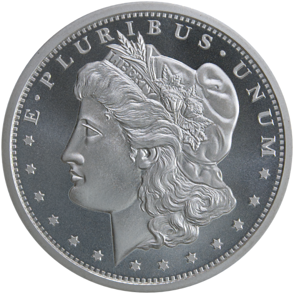 1 OZ SILVER ROUND MORGAN GOLDEN STATE MINT - Obverse
