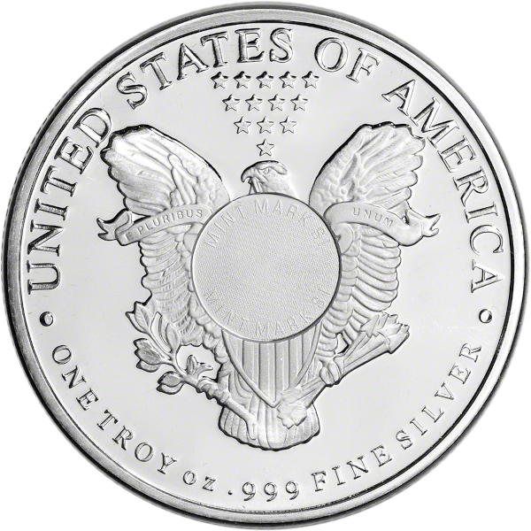 1 OZ SILVER ROUND WALKING LIBERTY SUNSHINE MINT - Reverse