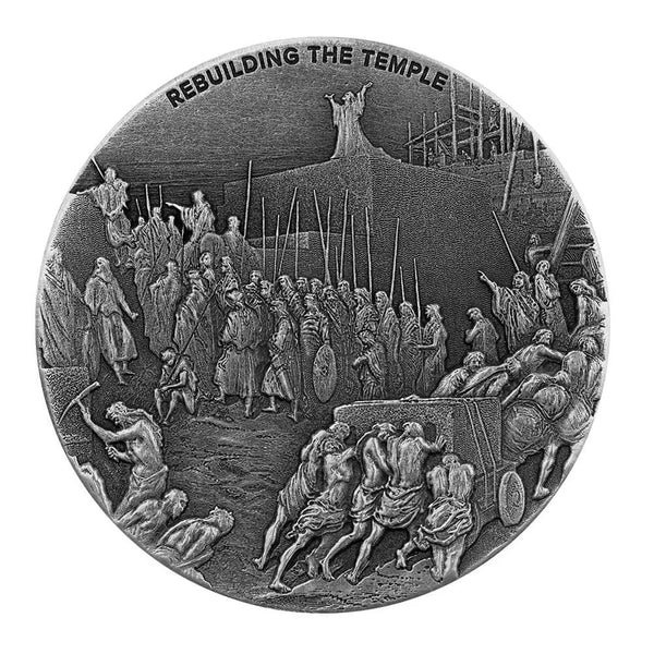 2021 Biblical | Rebuilding the Jerusalem Temple 2 oz Silver Coin