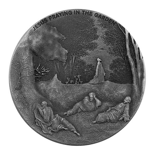2021 Biblical | Jesus Praying in the Garden 2 oz Silver Coin