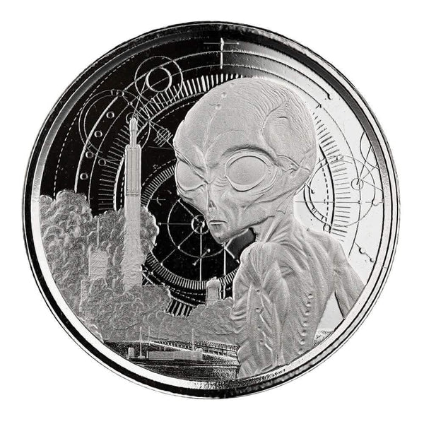 2021 Ghana Alien 1/2 oz Silver Coin