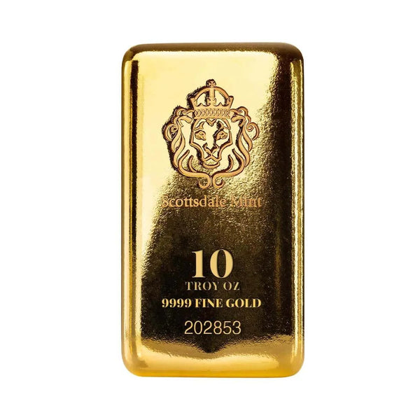 Scottsdale Gold Cast Bar 10 oz Gold Cast Bar
