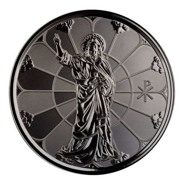 2022 Light of Christ 1 oz Silver + Black Rhodium Coin