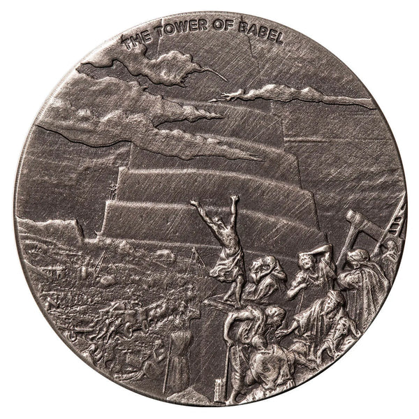2023 Biblical Series 'The Tower of Babel' 2 oz Silver Antique Coin